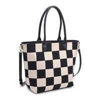 Betty Checkered Tote Bag