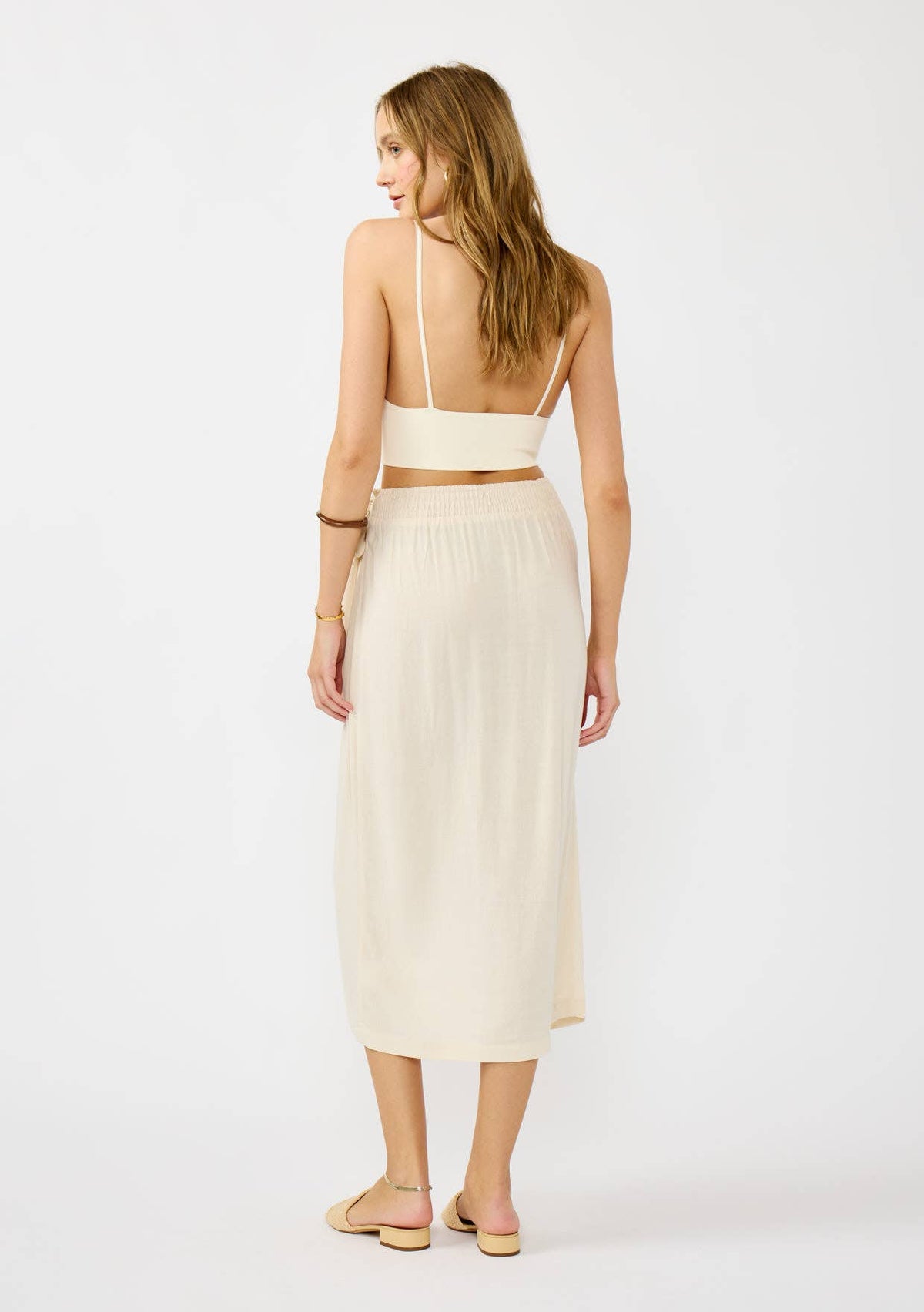 Cabana Wrap Midi Skirt