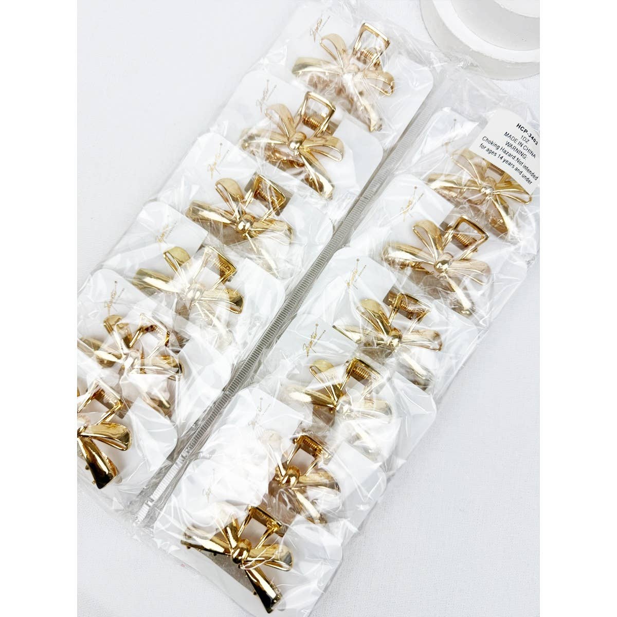 Metal Bow Medium Claw Clips