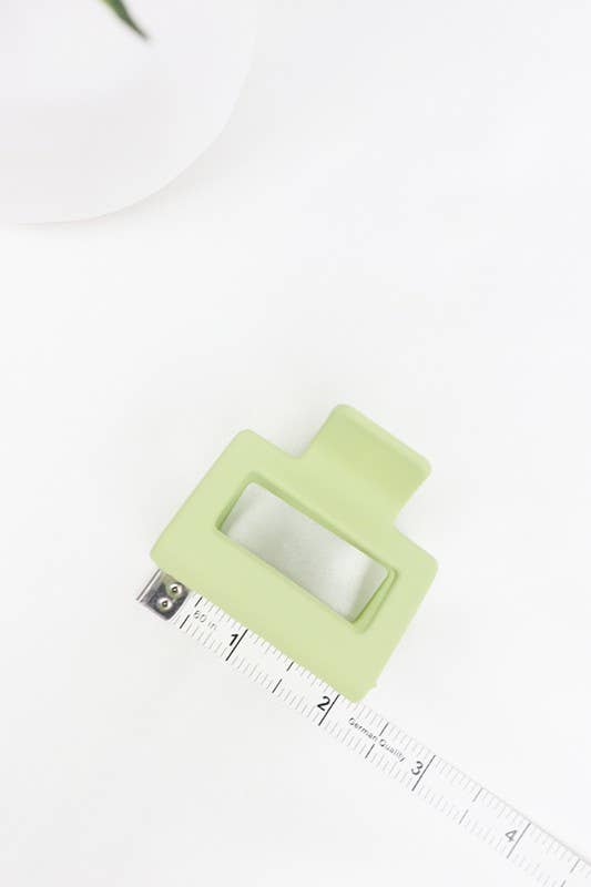 Small Matte Rectangle Claw Clip