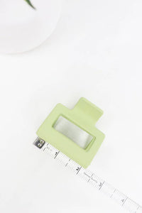Small Matte Rectangle Claw Clip