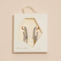 18K Gold Dip Dangle Earrings