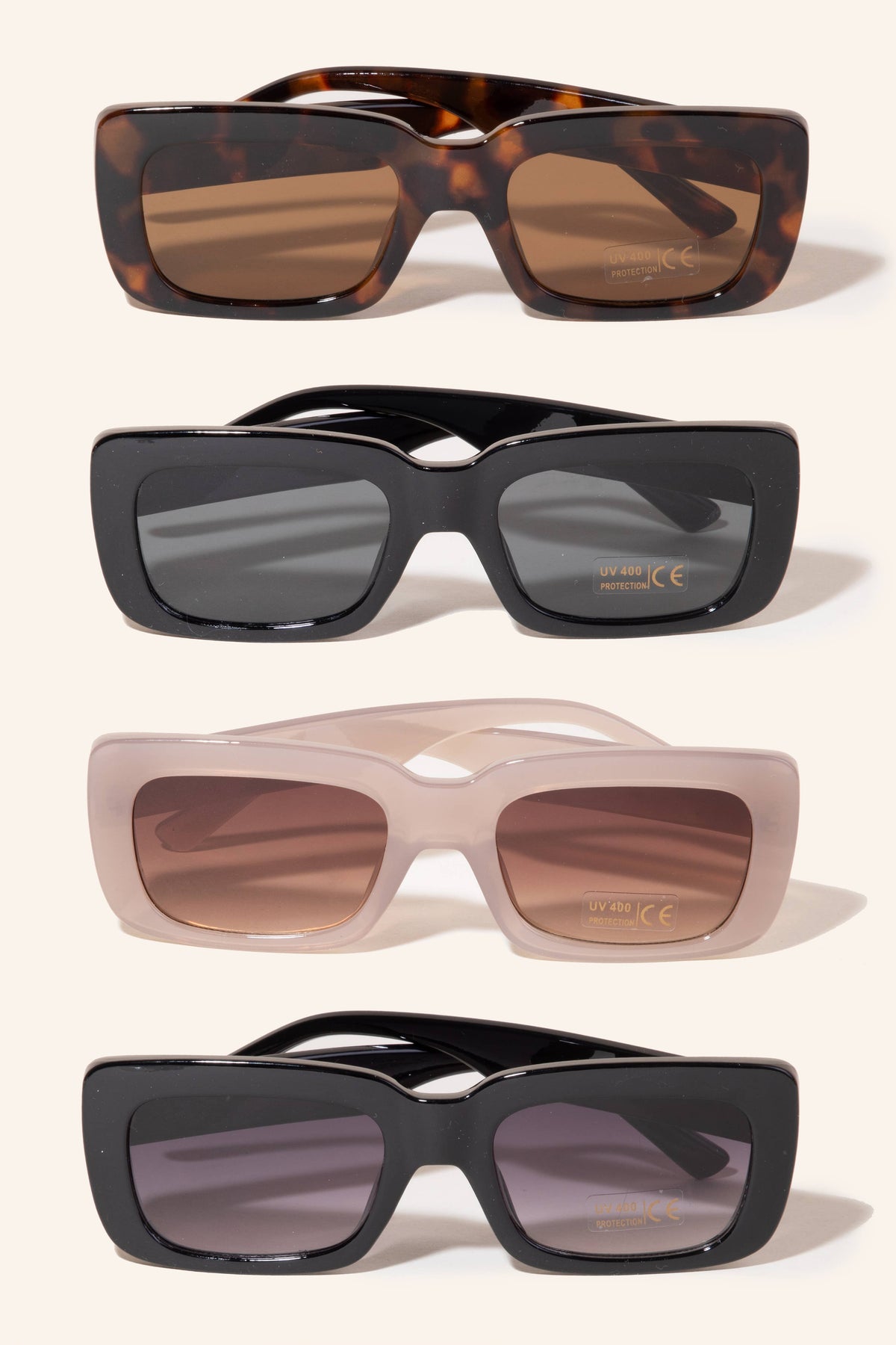 Thick Frame Rectangle Sunglasses