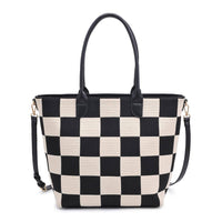 Betty Checkered Tote Bag