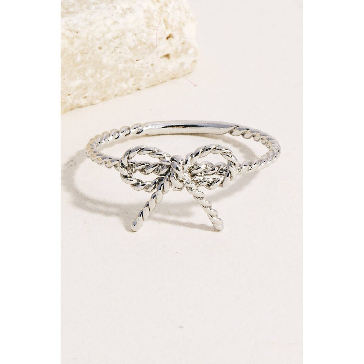 Ribbon Bow Band Ring