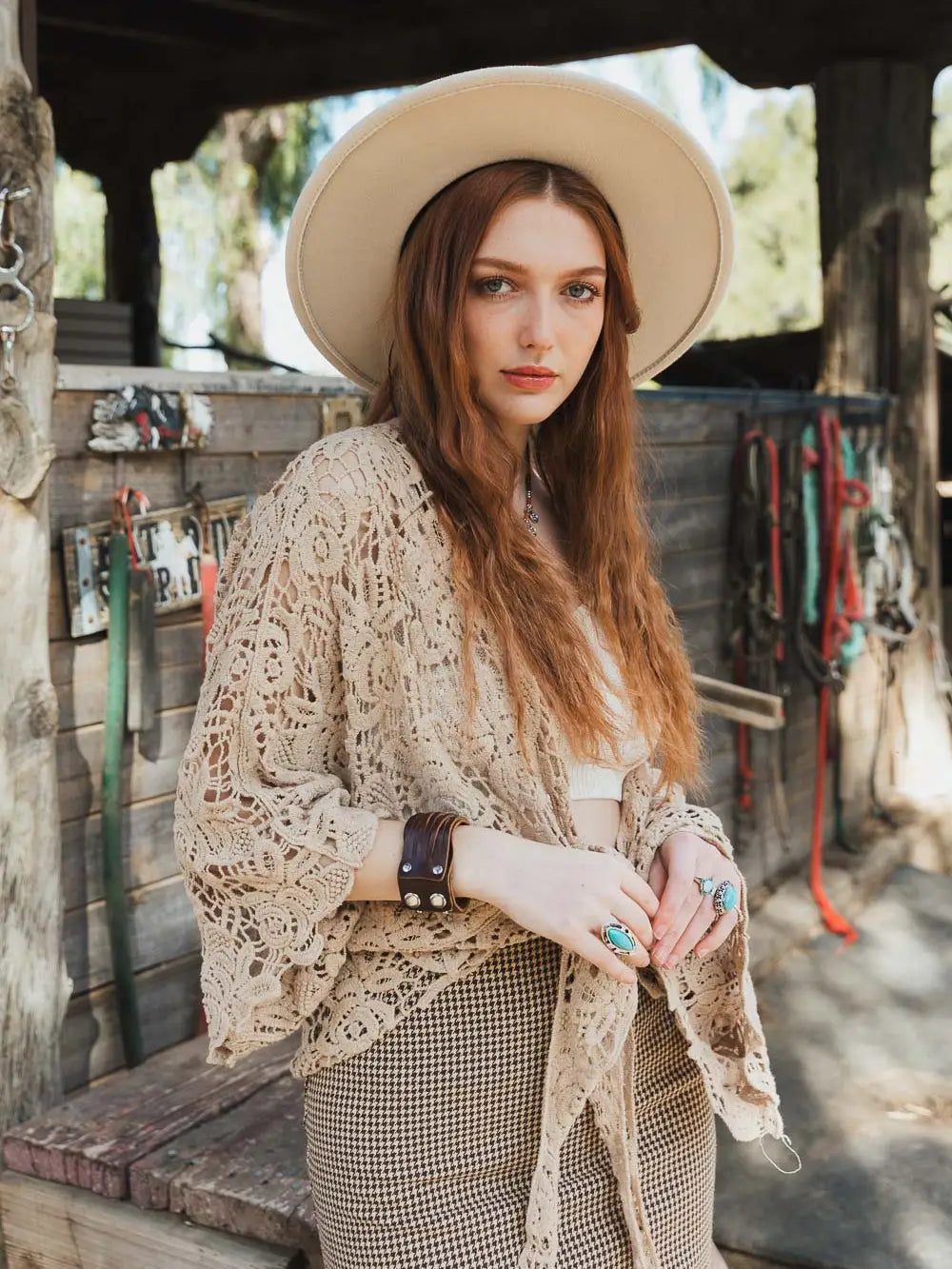 Petal Crochet Kimono Wrap