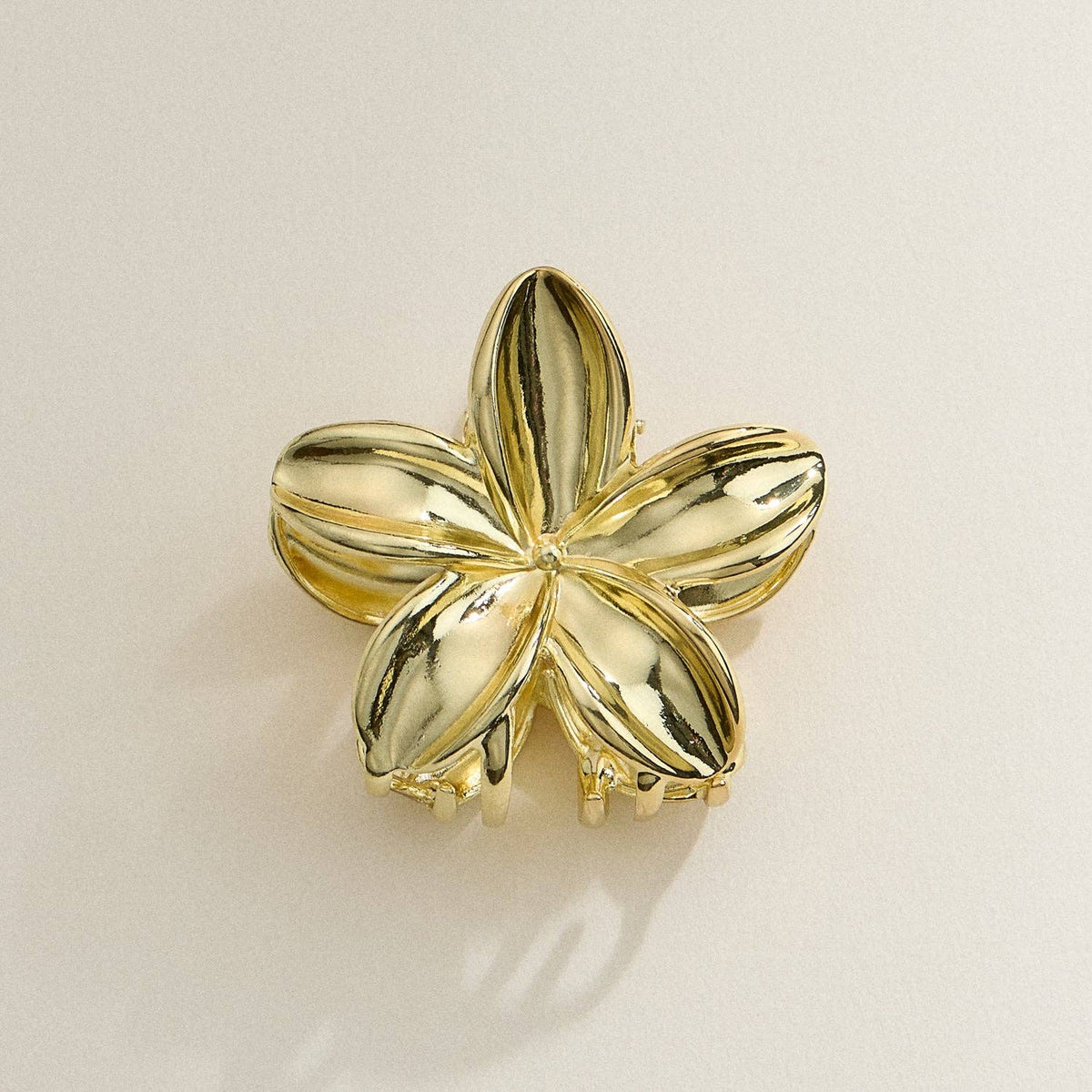 Metal Flower Hair Claw Clip