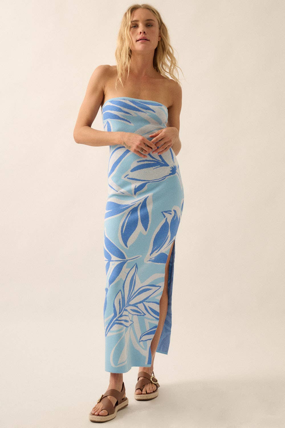 Bluebell Floral Maxi Sweater Dress