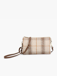 Riley Plaid Wristlet