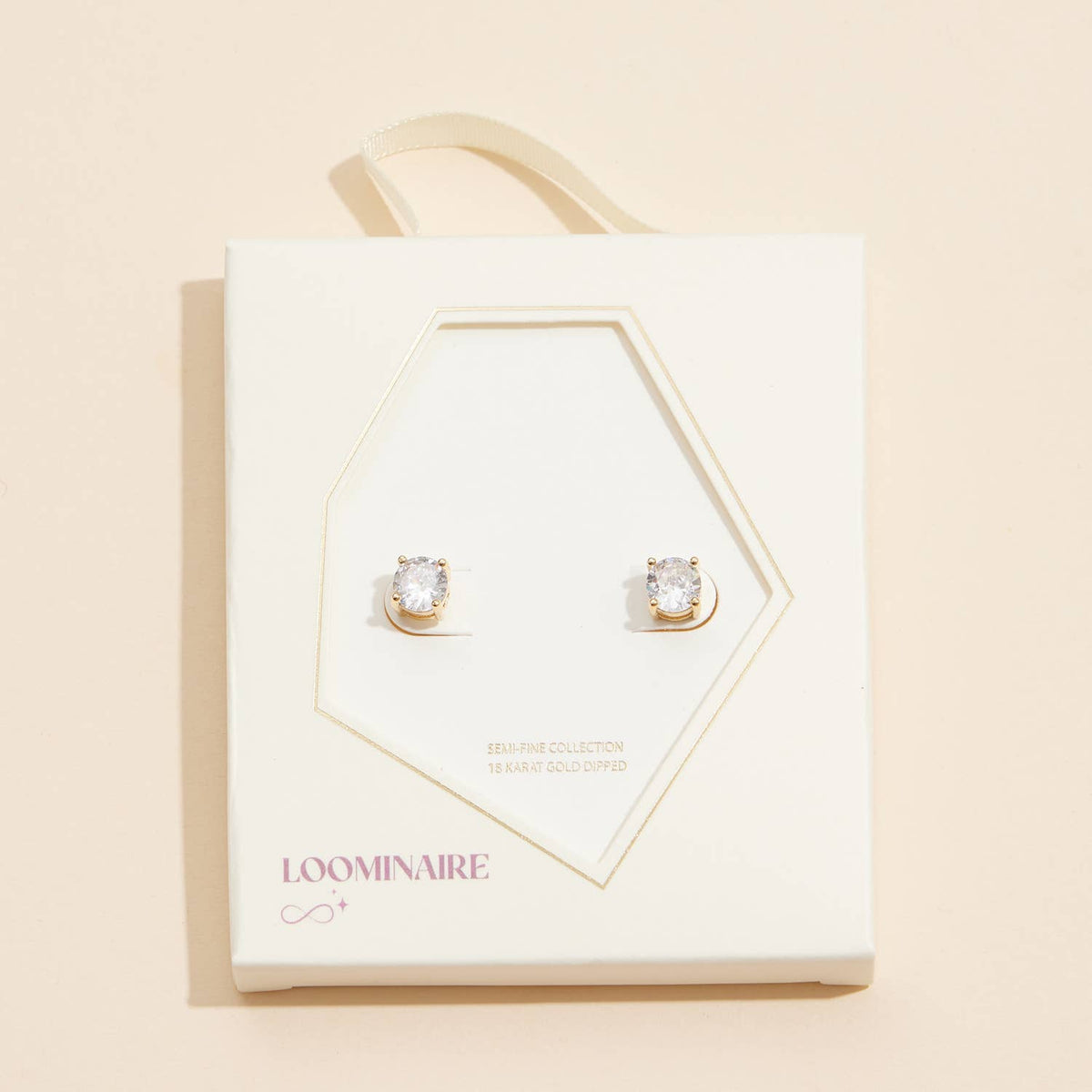 Stud Earrings 18K Gold Dipped