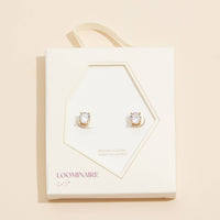 Stud Earrings 18K Gold Dipped