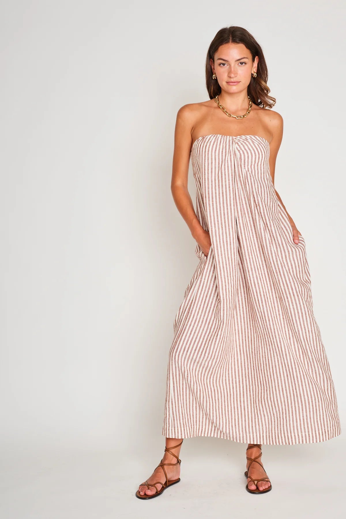 Rosalyn Strapless Maxi Dress – Reverie Boutique