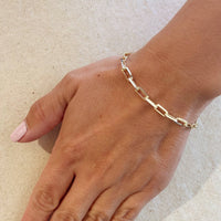 Paperclip Link Bracelet Gold Filled