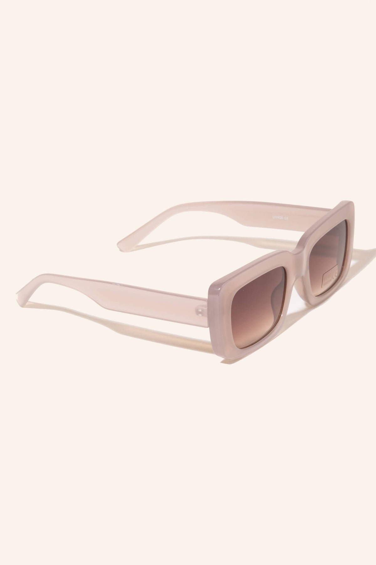 Thick Frame Rectangle Sunglasses