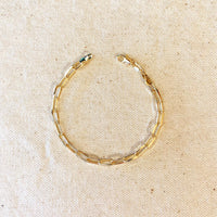 Paperclip Link Bracelet Gold Filled
