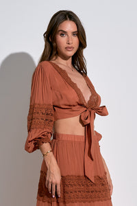 Vivi Tie Front Top