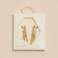 18K Gold Dip Dangle Earrings