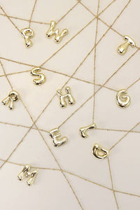 Bubble Initial Necklace