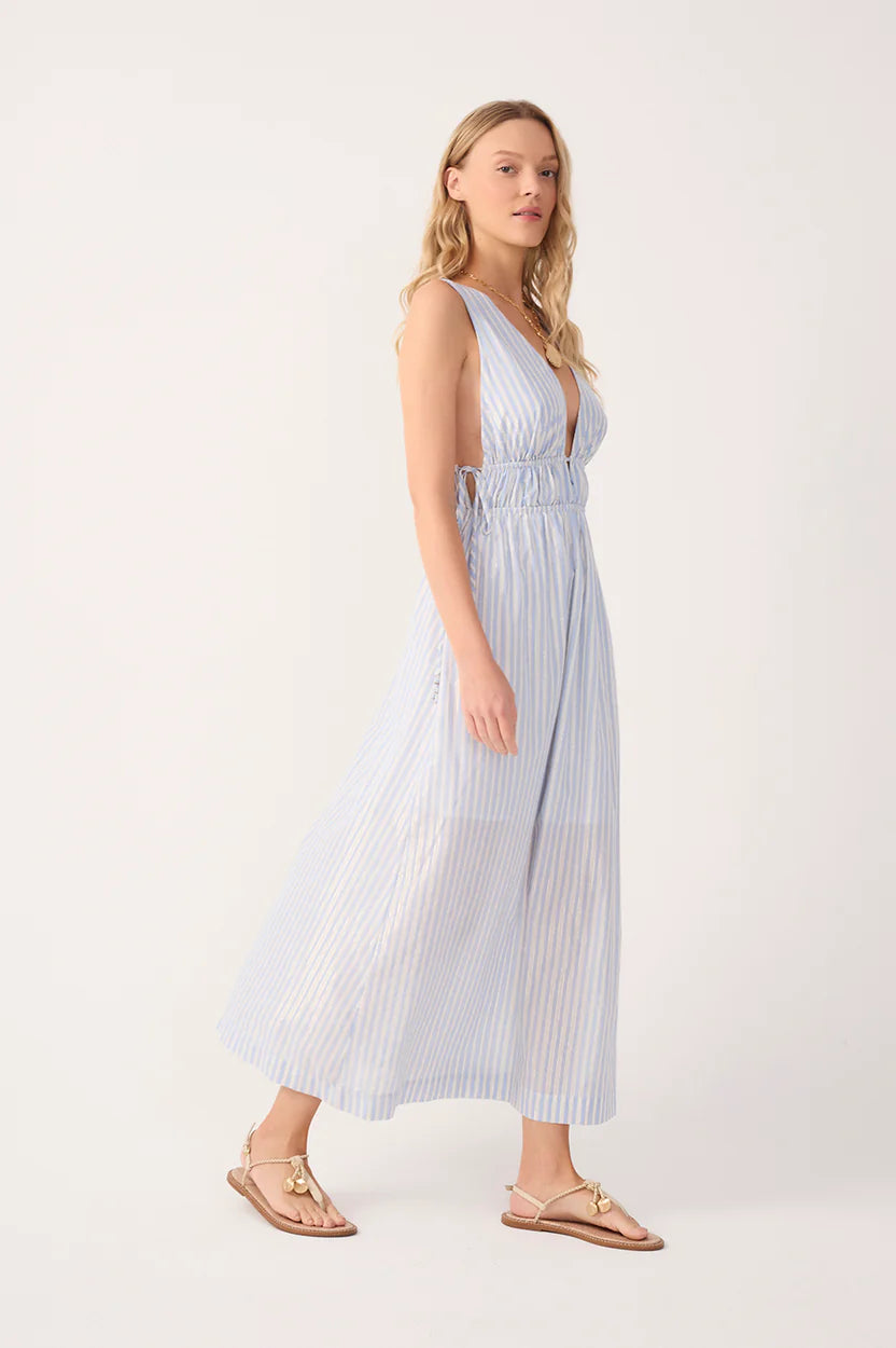 Lurex Stripes Maxi Dress