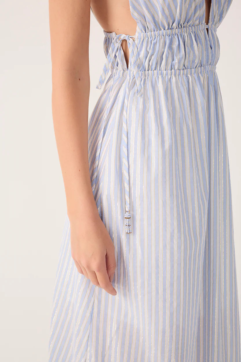 Lurex Stripes Maxi Dress