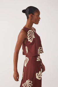 Maritime One-Shoulder Crop Top
