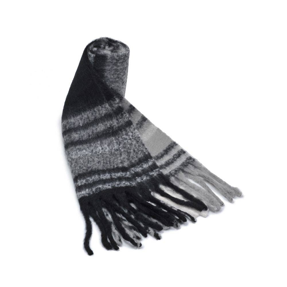 Shaun Multicolor Scarf: Grey