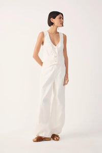 Linen Twill Tailored Pants