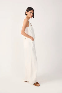 Linen Twill Tailored Pants