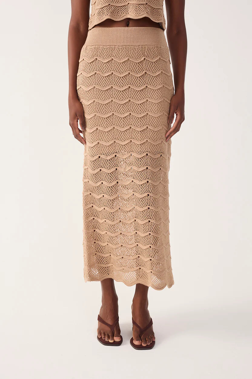 Waves Tricot Maxi Skirt
