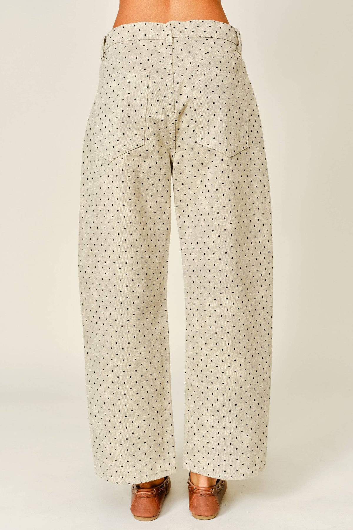 Polka Dot Barrel Pants