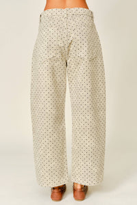 Polka Dot Barrel Pants