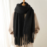 Mohair Tassel Scarf