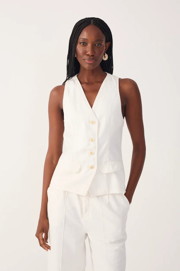 Linen Twill Vest Top