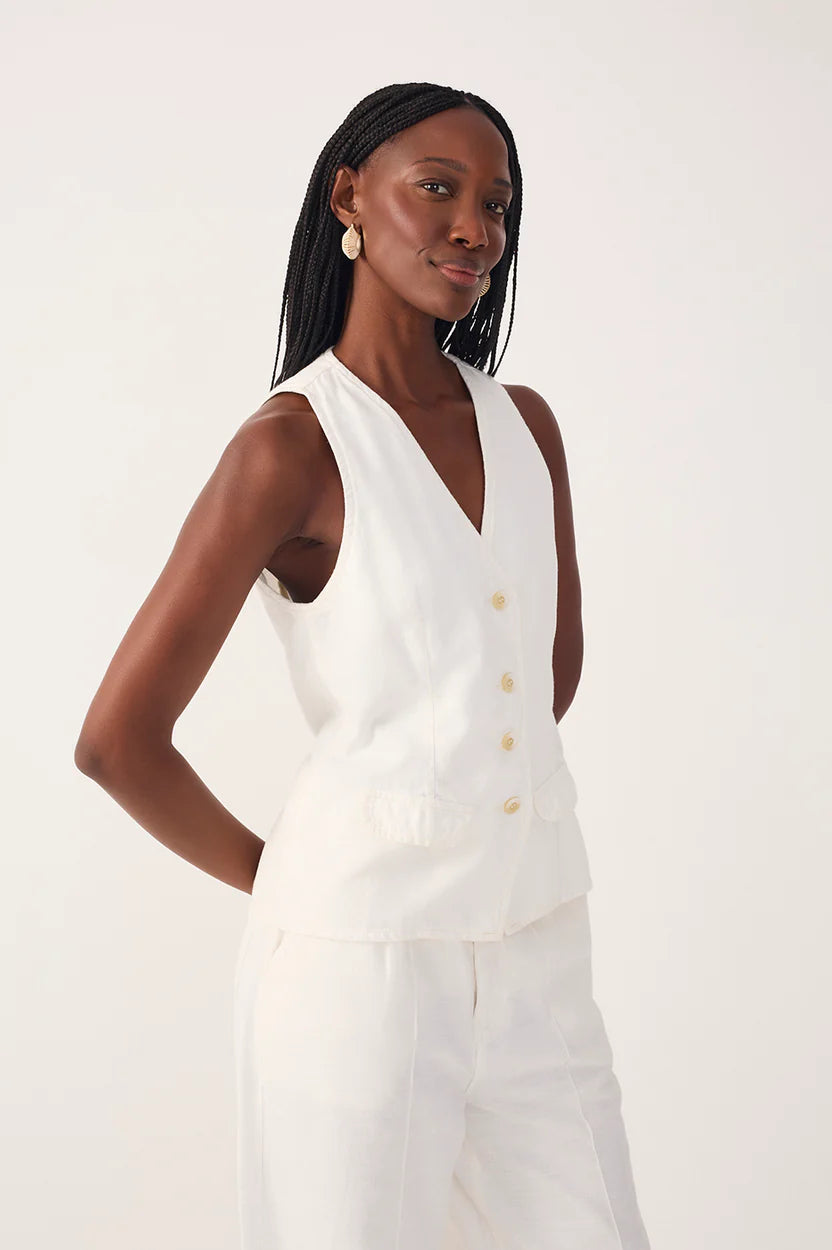 Linen Twill Vest Top