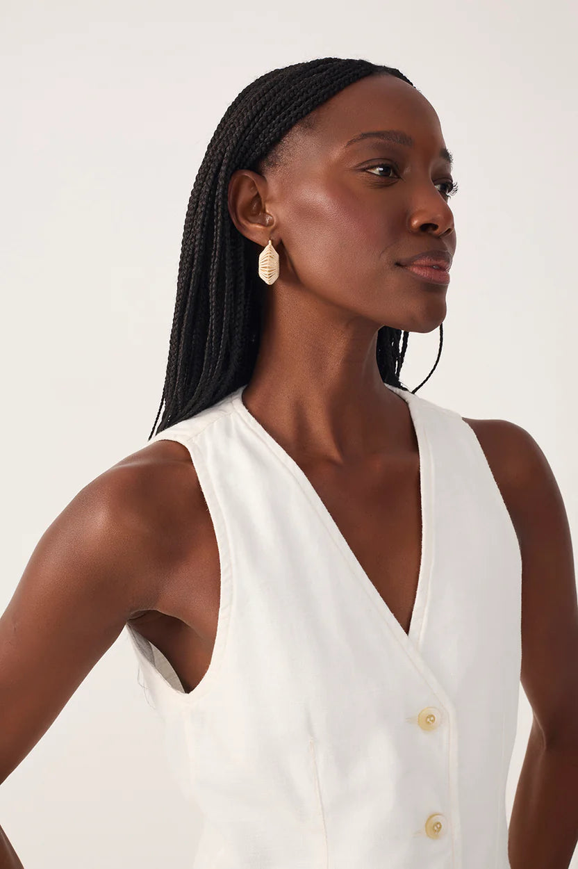 Linen Twill Vest Top – Reverie Boutique