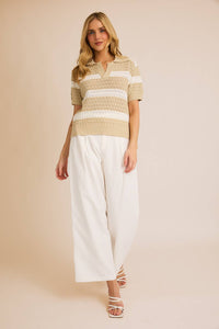 Sara Collared Knit Top