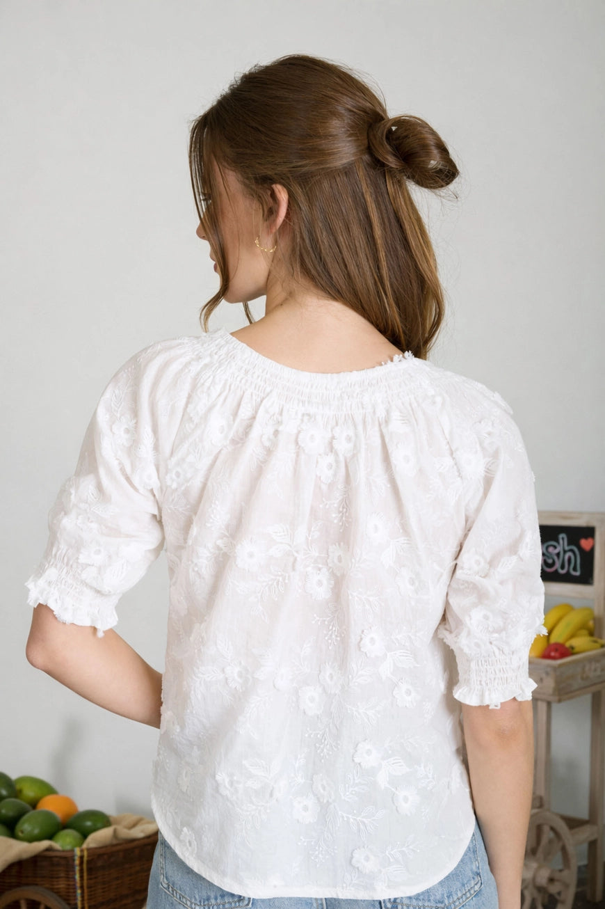 Emmie Embroidered Top