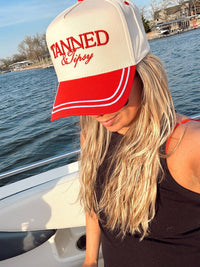 Vintage Trucker Hat- Tanned & Tipsy
