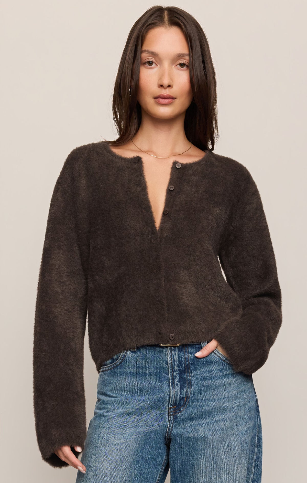 Winterglow Fluffy Cardigan