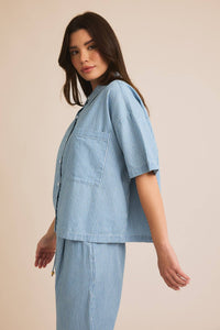 Calia Striped Chambray Shirt