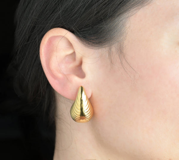 Tear Drop Stud Earrings