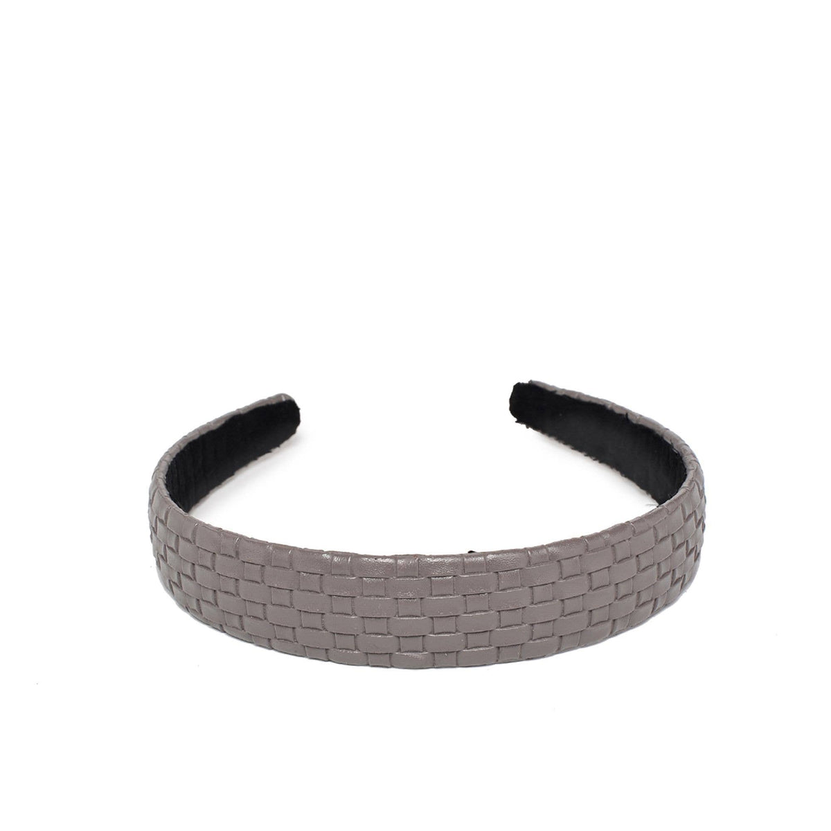 Embossed Woven Vegan Leather Headband