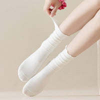 Mid Calf Frilly Sock