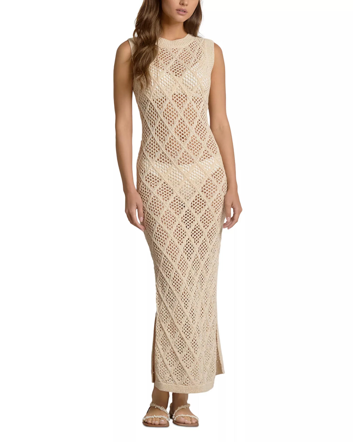 Lucia Crochet Maxi Dress Swim Cover-Up