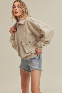 Carter Pullover Sweatshirt-Cream