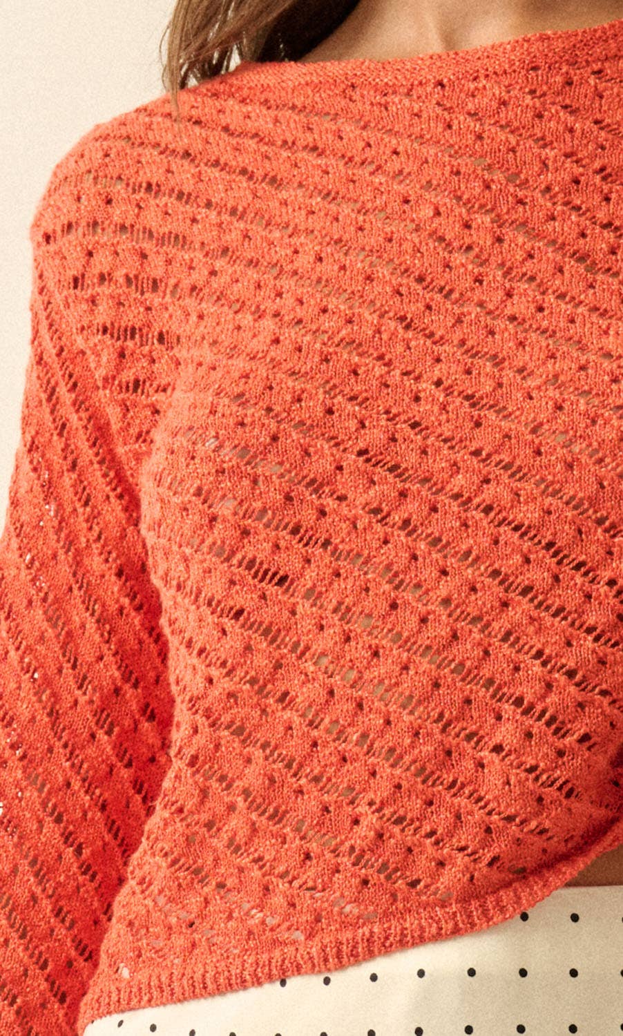 Emma Crochet Knit Sweater