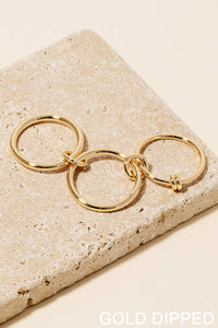 Gold Dipped Layered Rings