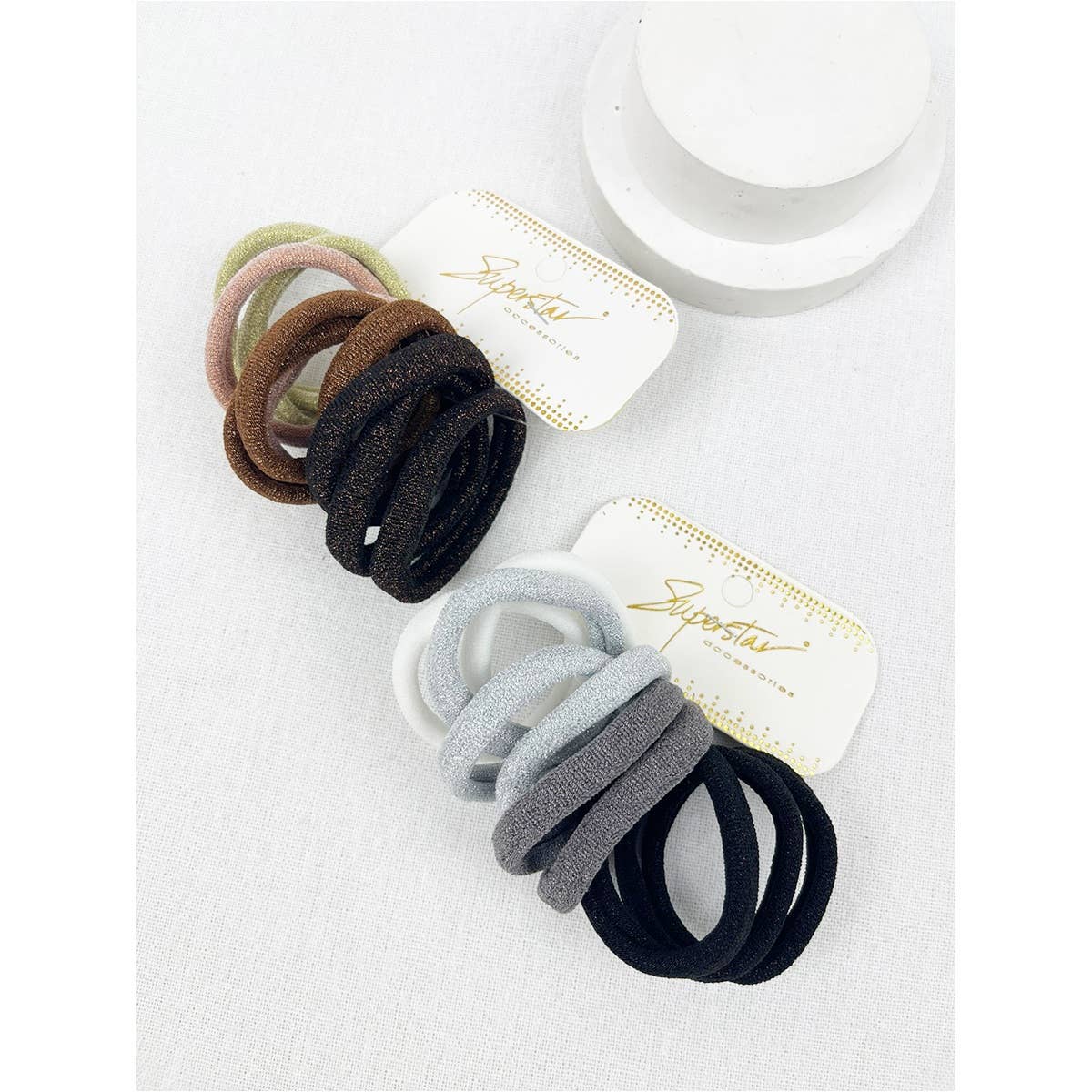 Glitter Hair Tie Set- 11 Pcs