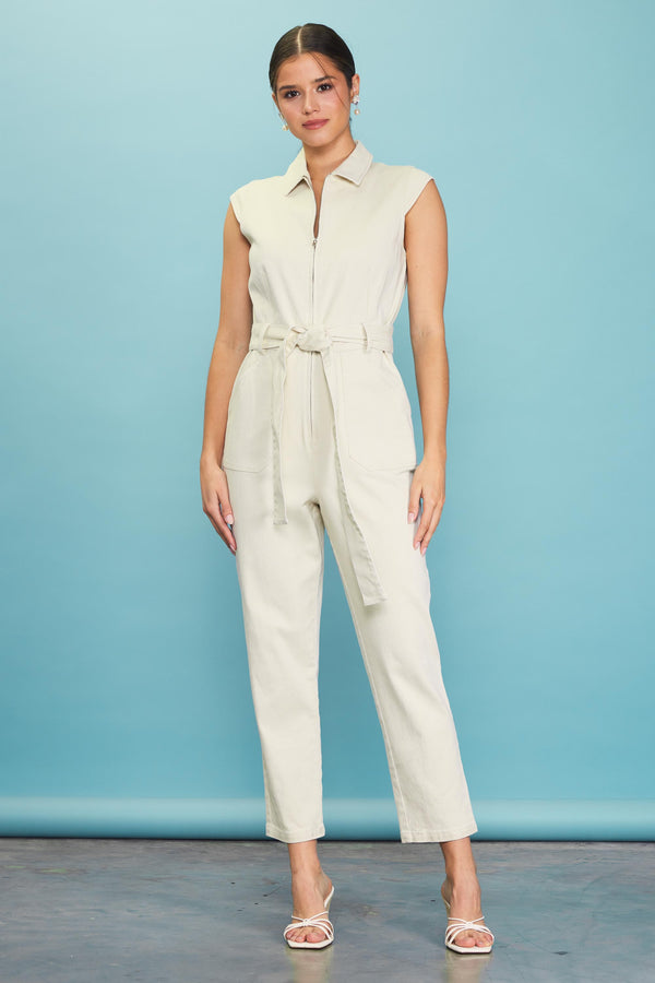 Polly Cap Sleeve Jumpsuit