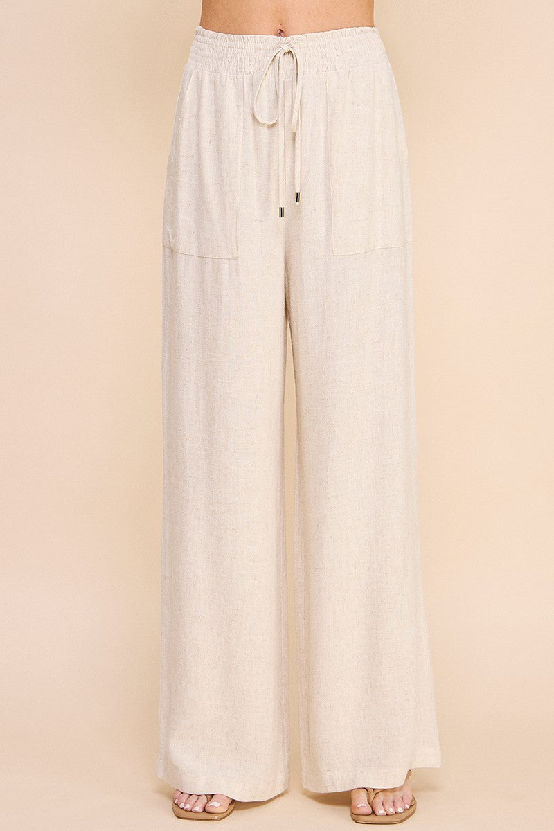 Collin Linen Wide Leg Pant